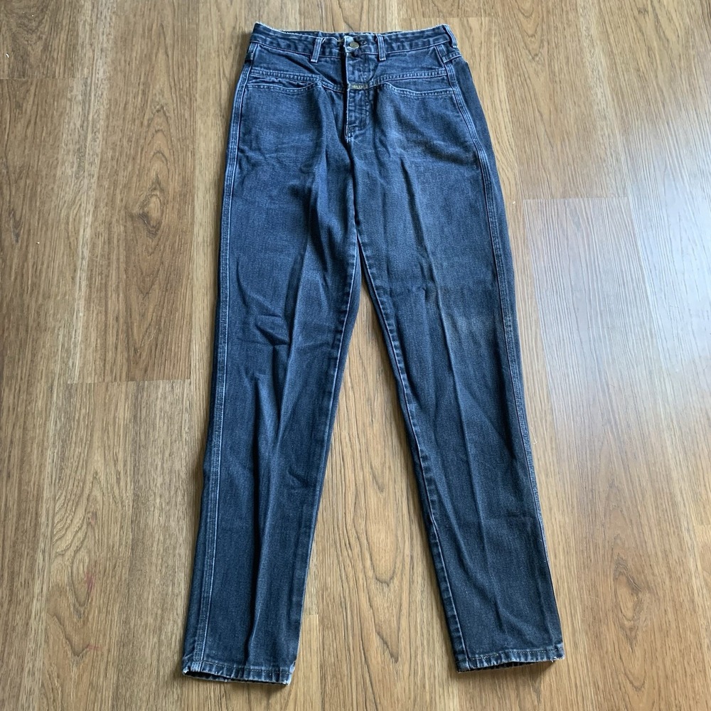 Vintage Girbaud Jeans Womens 9/10 Black Regular Inseam High Rise USA Made Rodeo